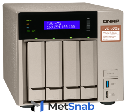 Сетевой накопитель (NAS) QNAP TVS-473e-8G