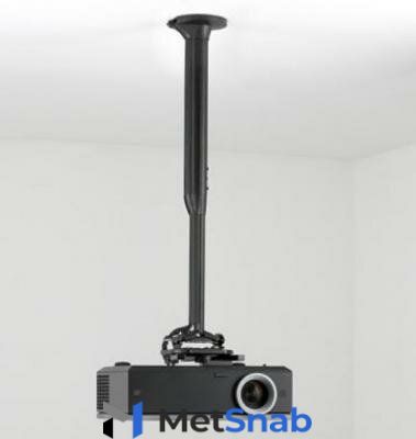 [KITEC045080B] Потолочный комплект для проектора Chief KITEC045080B нагрузка до 11,3 кг., длина штанги 45-80 см, микрорегулировки: пов. 3°, накл. 15°, вращ. 360°, черн.