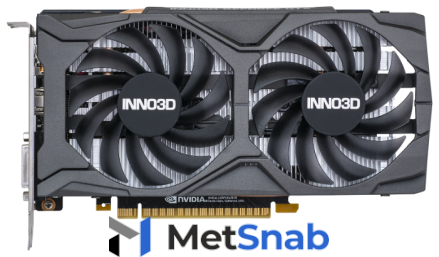 Видеокарта INNO3D GeForce GTX 1650 SUPER 1755MHz PCI-E 3.0 4096MB 12000MHz 128 bit DVI DisplayPort HDMI HDCP TWIN X2 OC