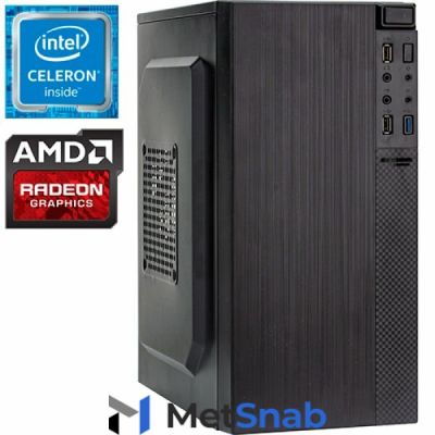 Компьютер PRO-0102050 Intel Celeron G3900 2800МГц, Intel H110, 4Гб DDR4, SSD 120Гб, AMD Radeon RX 550 2Гб, 450Вт, Mini-Tower