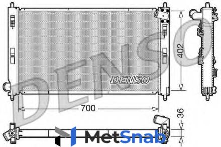 Радиатор, охлаждение двигателя Denso DRM45029