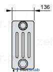 Радиатор отопления Zehnder Charleston 4030/49 №1270 3/4" RAL 9016