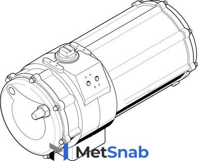 Неполноповоротный привод Festo DAPS-1440-090-RS2-F16-T6