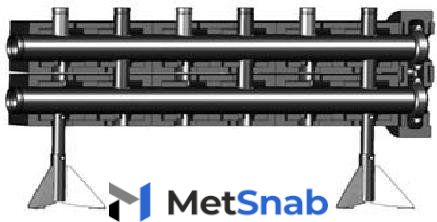 Распределительная гребенка MEIBES ME66457.7 напольная модуль 3 контура