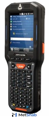 Терминал сбора данных Point Mobile PM450 (1D лазер, BT, WiFi, 512MB-1Gb, VGA, Android, std battery, alpha numeric) (P450GPH6357E0C)