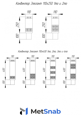 Элегант 110x400x1700 4то