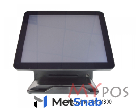 Сенсорный POS-компьютер моноблок myPOS Q8 15.6" LCD, J1800, RAM 4Gb, SSD 120Gb, 6 USB, 2 RS232, VGA, HDMI