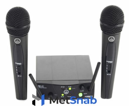 Готовый комплект радиосистемы AKG WMS40MINI2 Dual Vocal
