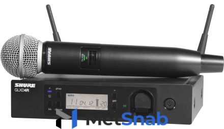SHURE GLXD24RE/SM58 Z2 2.4 GHz рэковая цифровая радиосистема GLXD Advanced с ручным передатчиком SM58