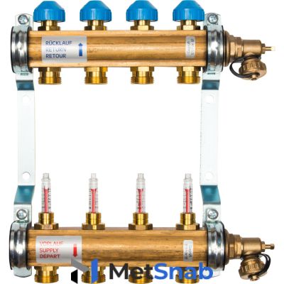 Watts Коллектор с расходомерами HKV/T-4 10004198