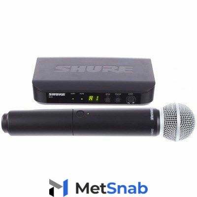 Радиосистема SHURE BLX24E/SM58 M17 662-686 MHz вокальная с капсюлем динамического микрофона SM58