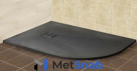 Поддон RGW Stone Tray ST/AL-0128G 120*80 черный