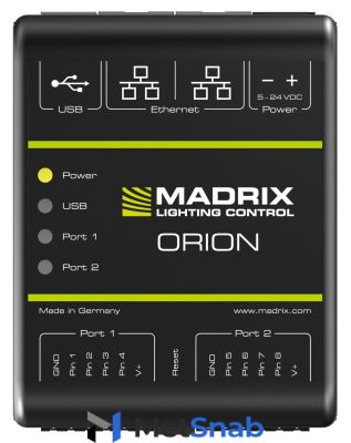 Madrix IA-HW-001021 Orion блок для подключения сенсоров (0-10В., 0-12B) и передачи сигнала Art-Net для ПО Madrix