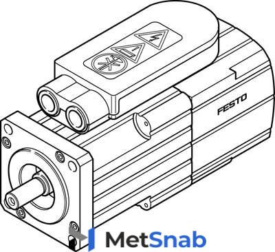 Серводвигатель Festo EMMS-AS-55-S-HS-TM