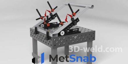 Сварочный стол 3D-Weld Profi D16 1000х1000 мм из 10 мм стали