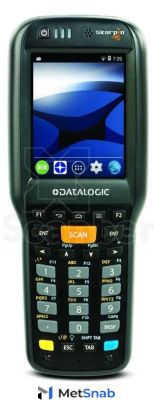 Datalogic Терминал Skorpio X4 Hand held, 802.11 a/b/g/n MIMO CCX v4, Bluetooth v4, 1GB RAM/8GB Flash, 28-Key Numeric, White Illumination 2D Imager w Green Spot, Android 4.4, EU 942550022