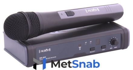 PROAUDIO WS-805HT-B радиосистема с одним вокальным микрофоном, UHF, 16 каналов, IR синхронизация, пластиковый кейс, 838-865 МГц