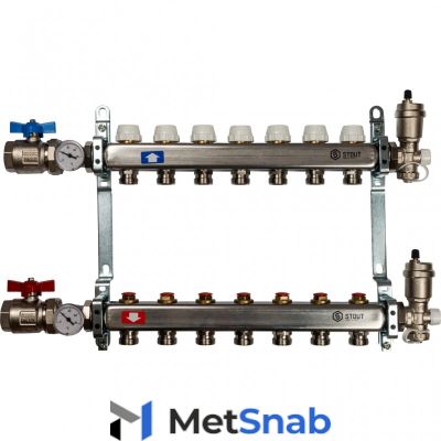 Коллектор STOUT SMS 0912 000007 в сборе без расходомеров 7 вых.