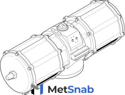 Неполноповоротный привод Festo DAPS-4000-090-RS1-F25