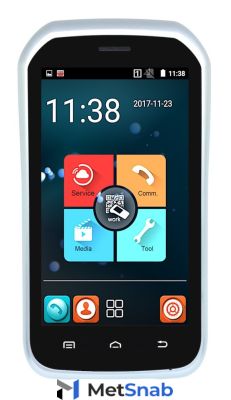 Терминал сбора данных Global POS GP-C6000, 2D, Andr. 4.4, BT, WiFi, NFC, 4G, GPS/AGPS, 5Mp, 2500мАч, м.USB, адаптер, белый (GP-C6000LTE-2DMT)