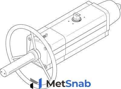 Неполноповоротный привод Festo DAPS-0180-090-RS1-F0710-MW