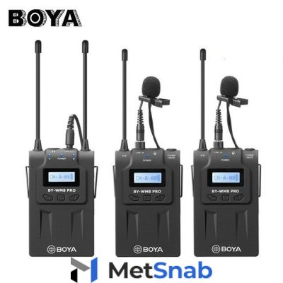 Boya BY-WM8 Pro-K2 накамерная радиосистема с двумя петличными микрофонами