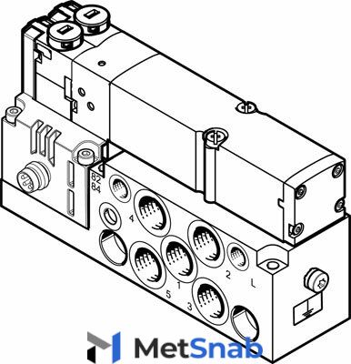 Распределитель с электроуправлением Festo VMPA2-M1H-G-S-G1/8-PI