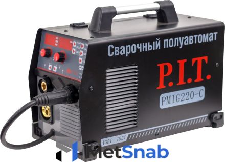 Сварочный полуавтомат PMIG220-C (220А,ПВ-60,MMA 2,5-5мм, 6,5кВт, MIG 0,6-1мм,5,9кВт)