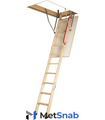 Лестница чердачная Fakro Komfort деревянная 280х70х120 см