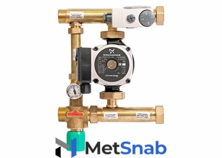 Насосно-смесительная группа UNI-FITT MULTIMIX 1" c насосом GRUNDFOS UPSO 25-65 130 мм