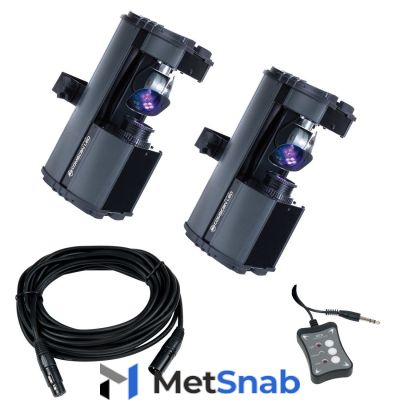 American DJ Comscan LED System комплект, состоит из 2-х компактных DMX-сканеров