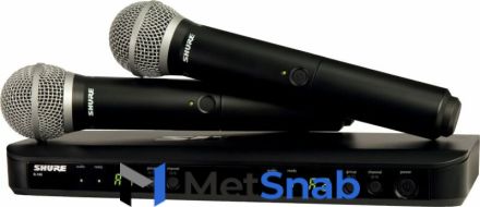 Радиосистема SHURE BLX288E/PG58 M17 662-686 MHz двухканальная с двумя ручными передатчиками PG58