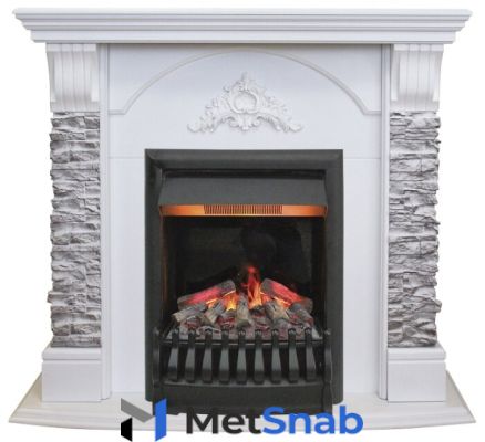 Электрический камин RealFlame Athena GR STD/EUG/24/25,5 + Oregan 3D