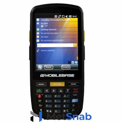 Терминал сбора данных MobileBase DS3 (3.5", 1D laser, Wifi b/g/n, BT, WinEH 6.5, 512Mb RAM/1Gb ROM, Numeric, IP65, АКБ 5200 mAh, подставка)