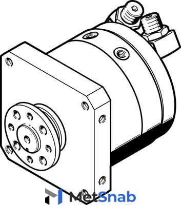 Неполноповоротный привод Festo DSM-T-40-270-P-FW-A-B