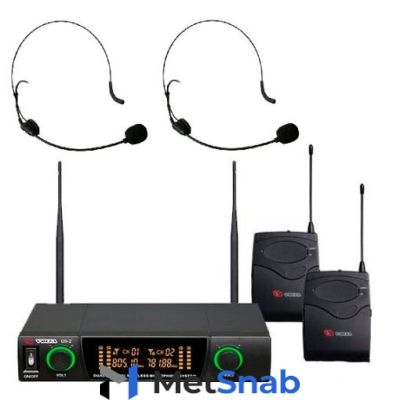 VOLTA US-2H (505.75/622.665) Микрофонная радиосистема с двумя головными микрофонами