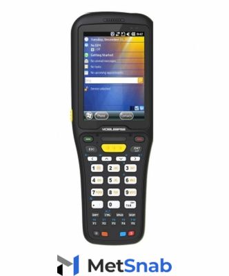 Терминал сбора данных MobileBase DS5 (3.5in, 1D Дальнобойный (до 9м.), Wifi b/g/n, BT, WinEH 6.5, 512Mb RAM/1Gb ROM, NumericRUS, IP67, АКБ 5200 mAh, подставка)