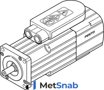 Серводвигатель Festo EMMS-AS-55-M-HS-TMB