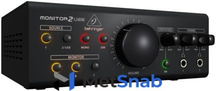 Мониторный контроллер с 2-канальным звуковым USB-интерфейсом Behringer MONITOR2USB