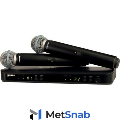 SHURE BLX288E/B58 M17 662-686 MHz двухканальная радиосистема с двумя ручными передатчикакми BETA 58