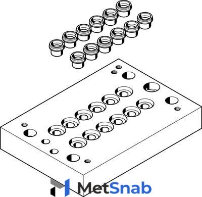 Многоканальная пневматическая плита Festo CPV14-VI-P6-1/8-C