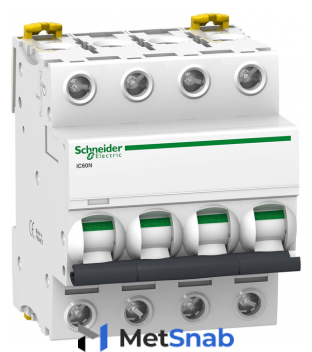 Schneider-electric A9F74404 АВТ. Выкл.iC60N 4П 4A C