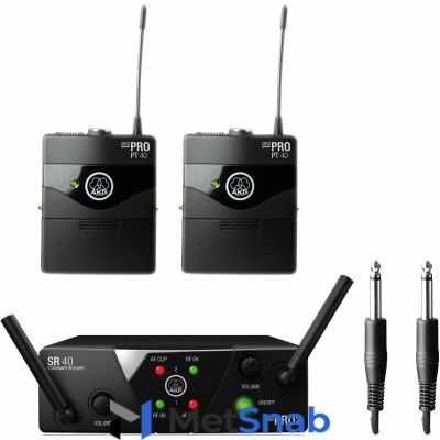 Радиосистема инструментальная универсальная AKG WMS40 Mini2 Instr. Set US45A/C