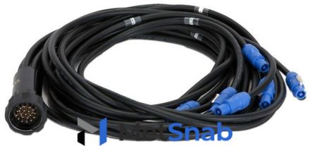 RCF AC Power Cable 6X TTL55 мульти-кабель питания