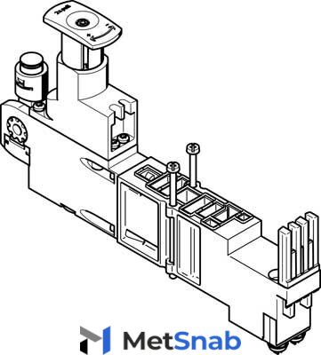 Блоки регуляторов Festo VMPA2-B8-R1C2-C-10