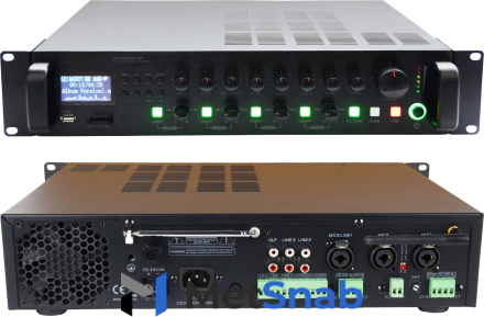 SVS Audiotechnik MA-360 PRO Радиоузел трансляционный на 4 регулируемых зоны, 360 Вт