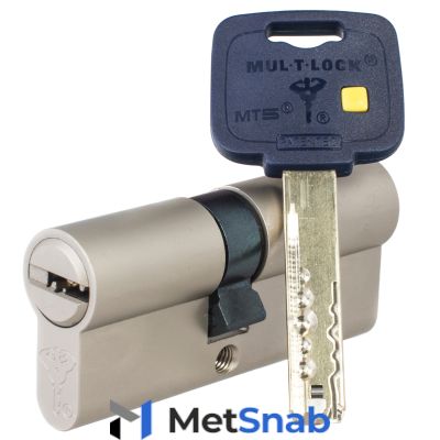 Механизм цилиндровый Mul-T-Lock MT5+ (50х75) кл/кл Никель