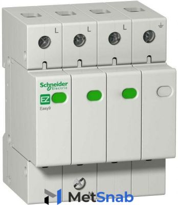 Ограничитель перенапряжения 3п+Н 45кА 400В EASY9 Schneider Electric EZ9L33745, 1шт