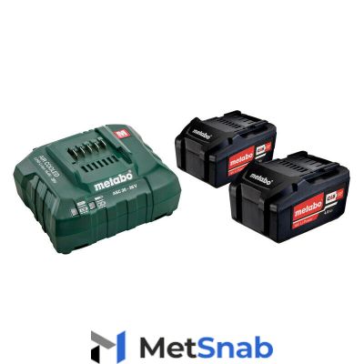 Набор аккумуляторов Basic-Set METABO 685050000 2 Li-Ion x4,0 А·ч, ЗУ