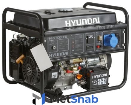 Бензиновый генератор Hyundai HHY 7000FE (5000 Вт)